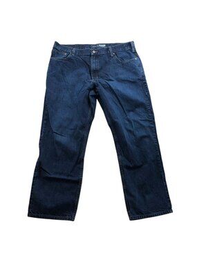 Carhartt Men's Work Jeans Size 40x30 Relaxed Fit Straight Blue Denim Workwear